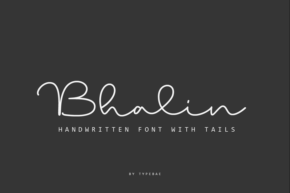 Bhalin Font preview