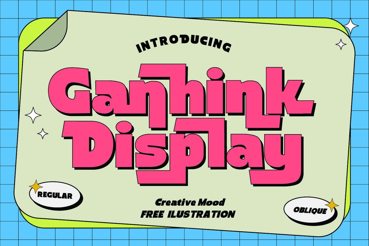 Ganhink Display Font preview