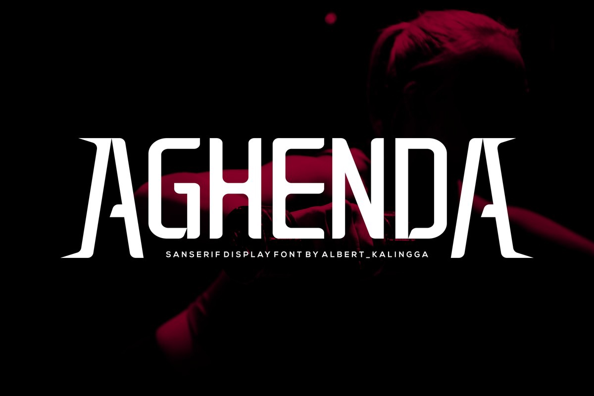 Aghenda Font preview