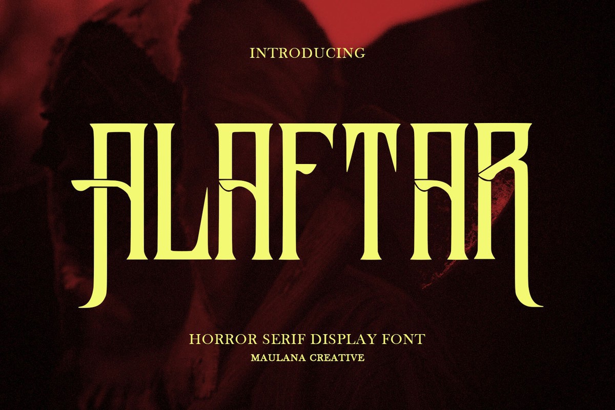 Alaftar Font preview