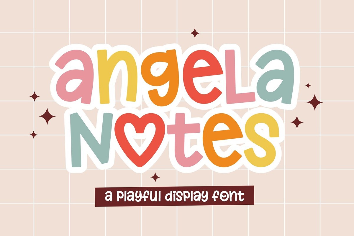 Angela Notes Font preview