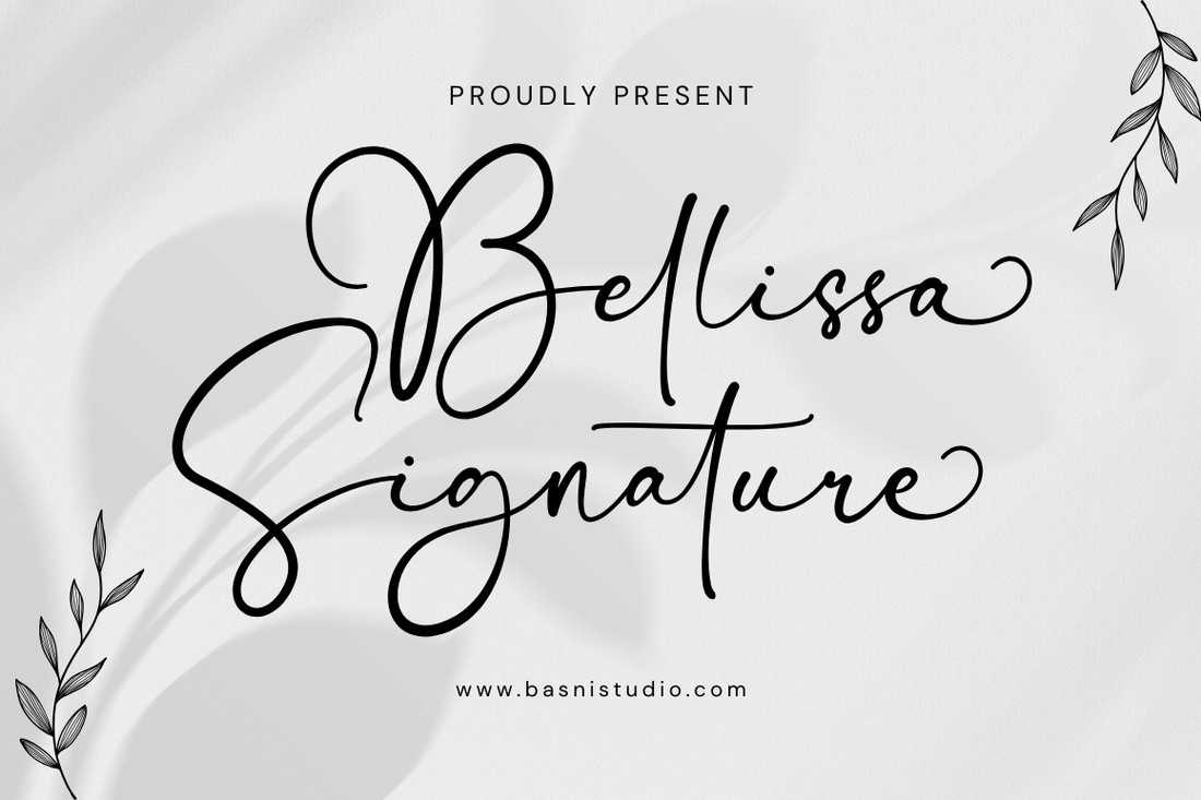 Bellissa Signature Font preview