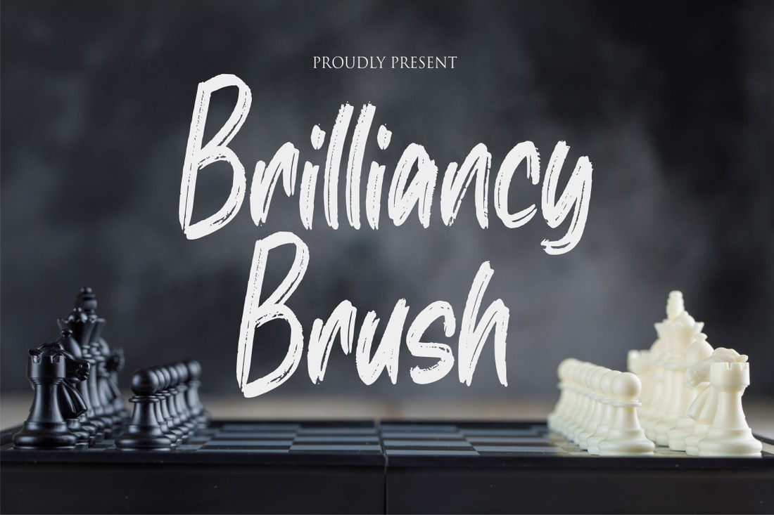 Brilliancy Brush Font preview