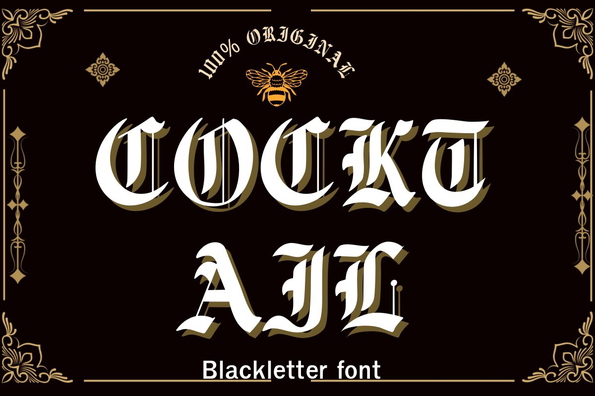 Cocktail Font preview