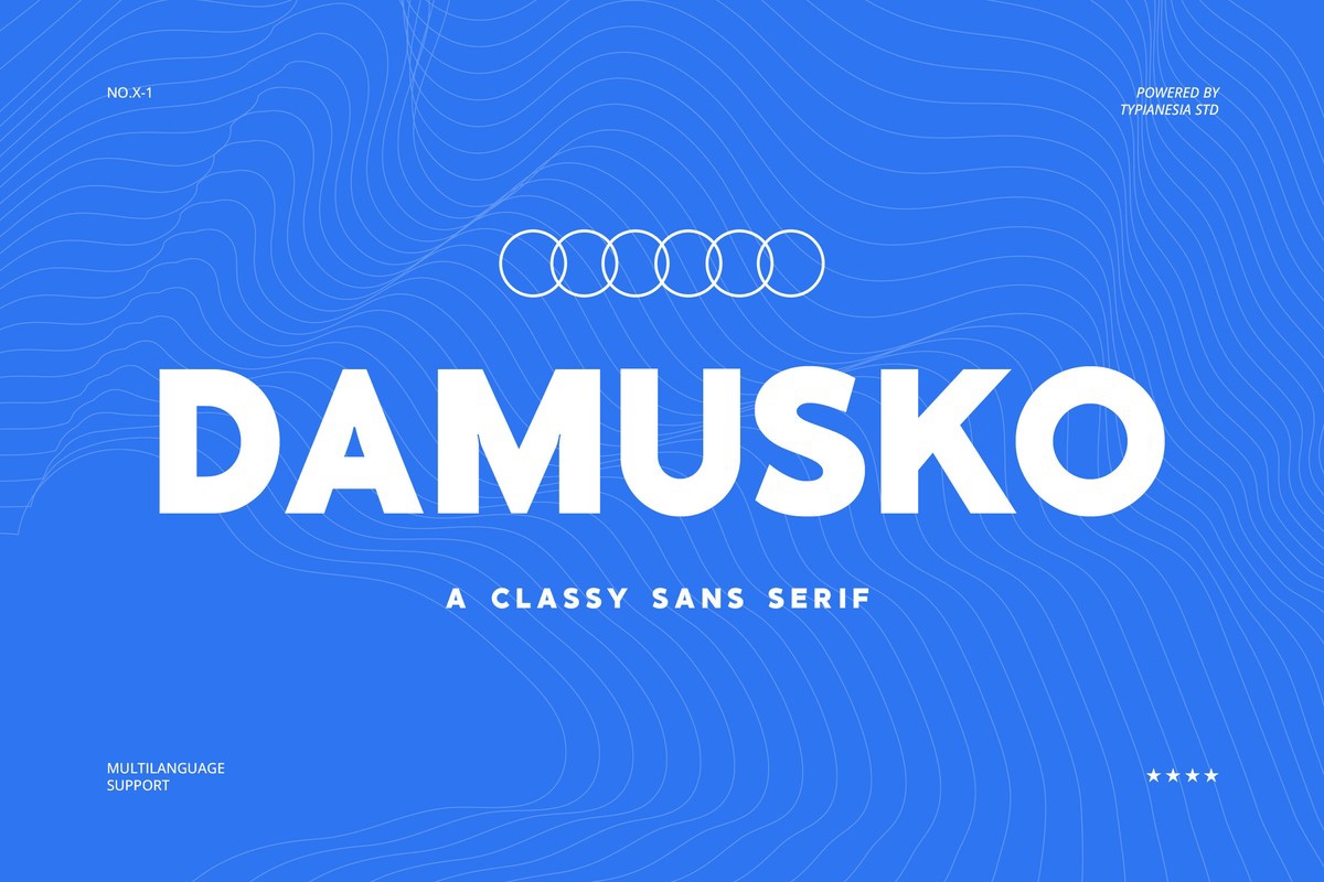 Damusko Font preview