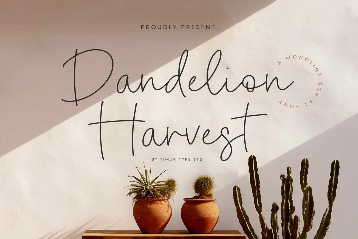 Dandelion Harvest Font preview