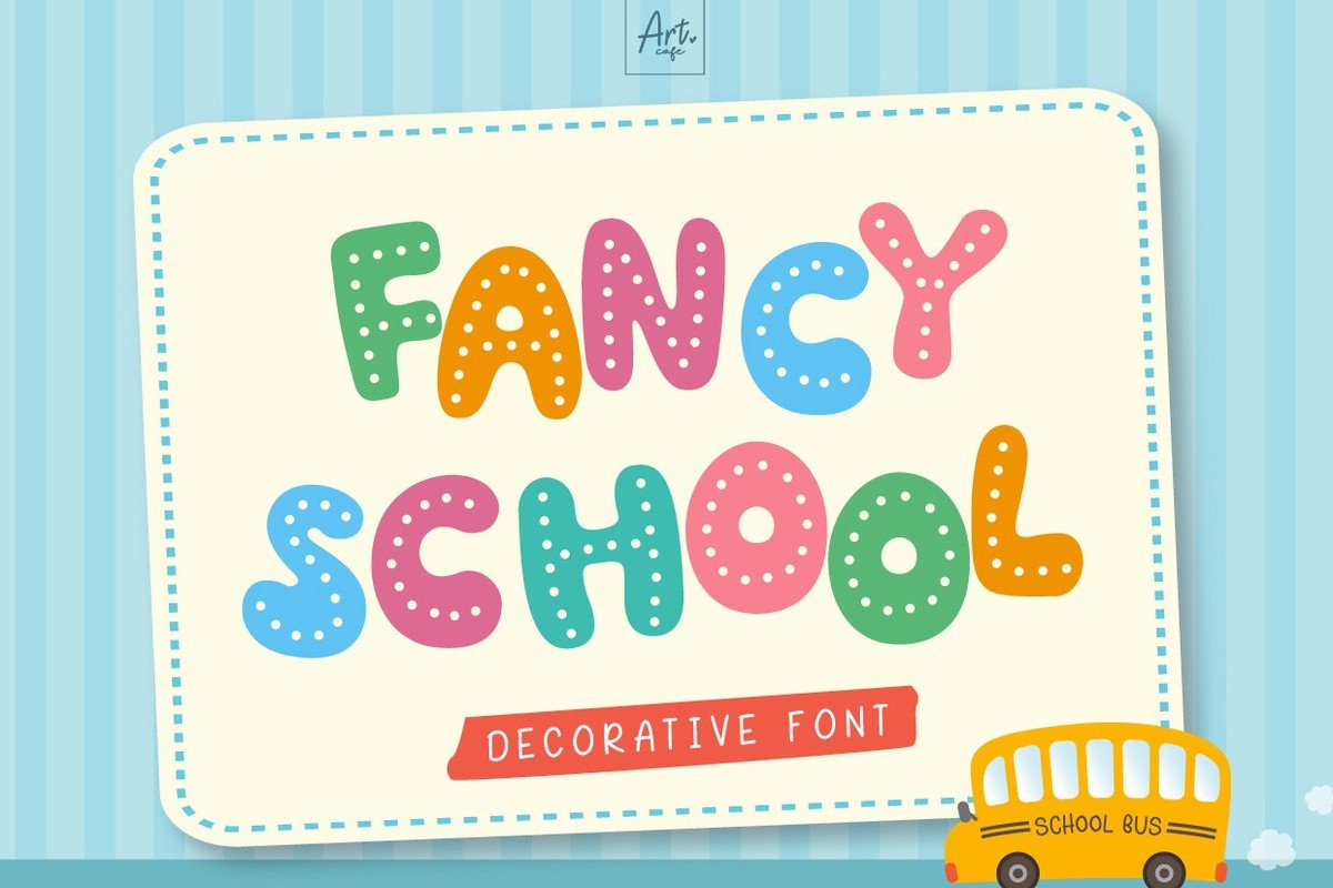 Fancy School Font preview