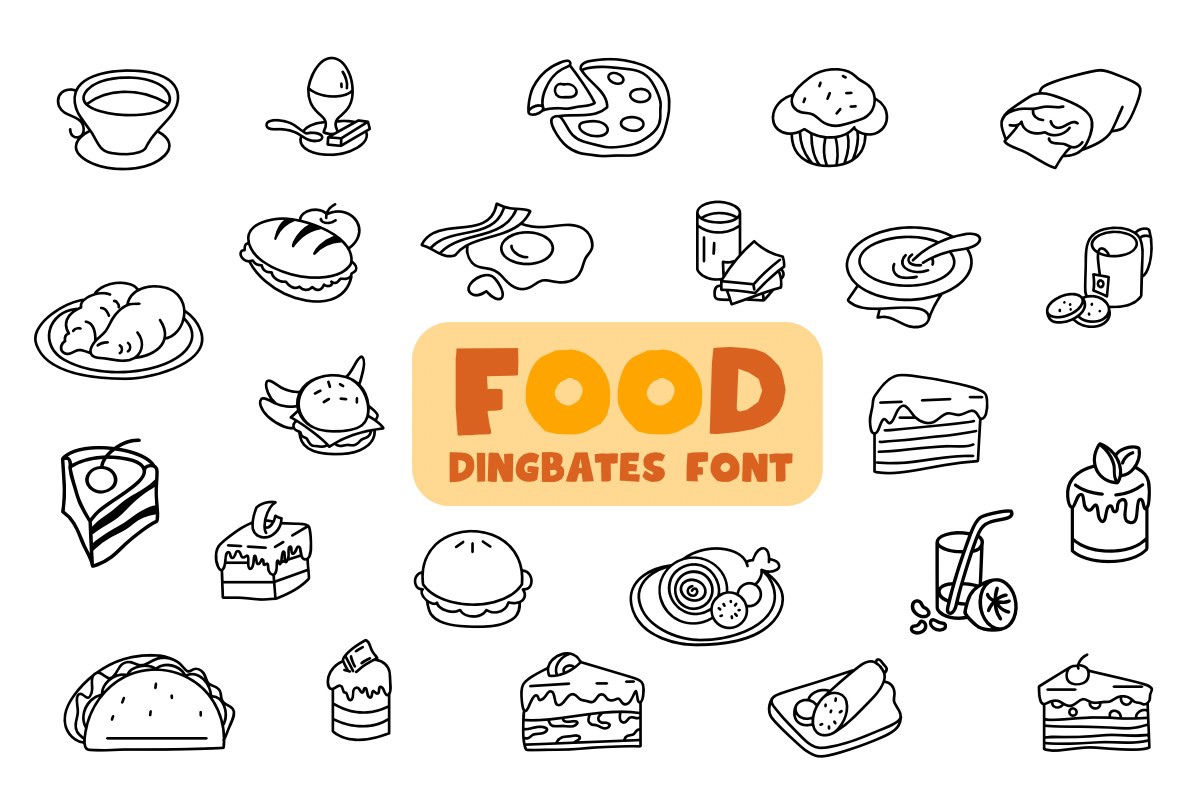 Food Font preview