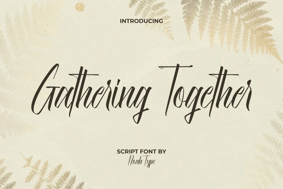 Gathering Together Font preview