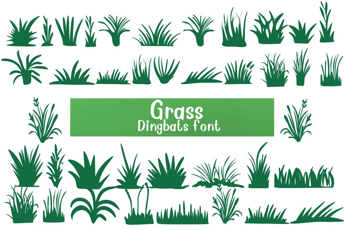 Grass Font preview