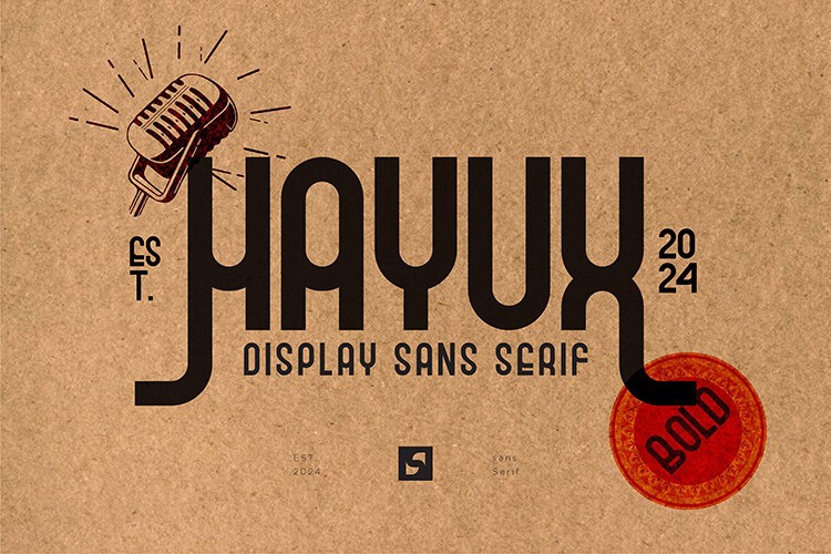 Hayux Font preview