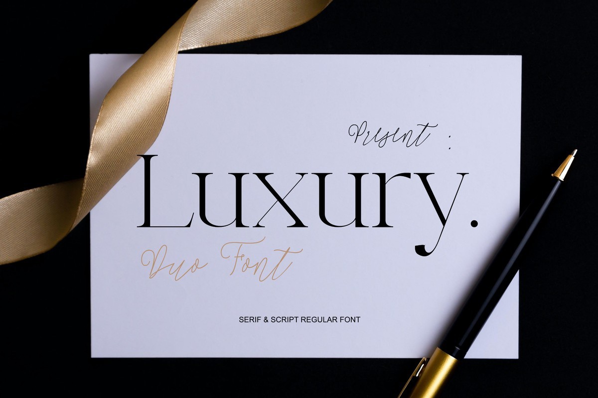 Luxury Duo Font preview