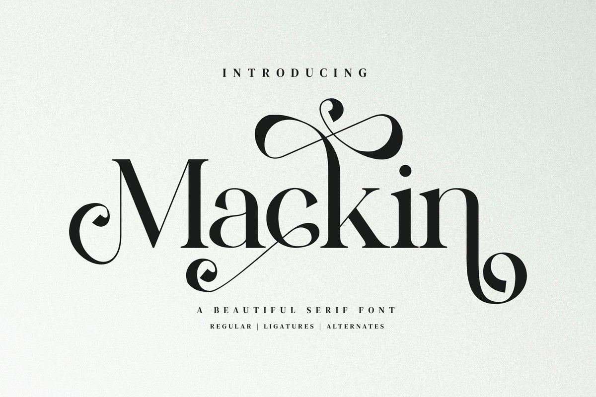 Mackin Font preview