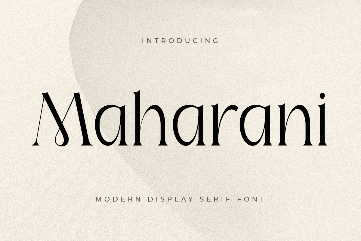 Maharani Font preview