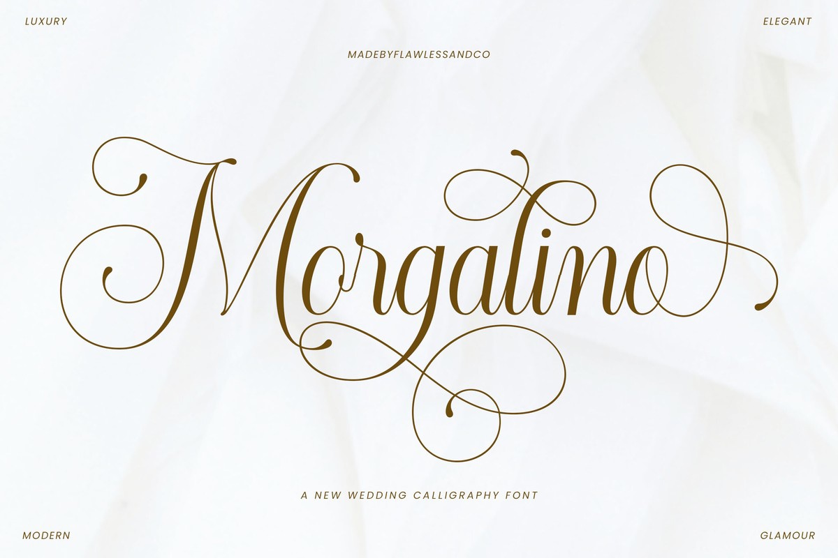 Morgalino Font preview