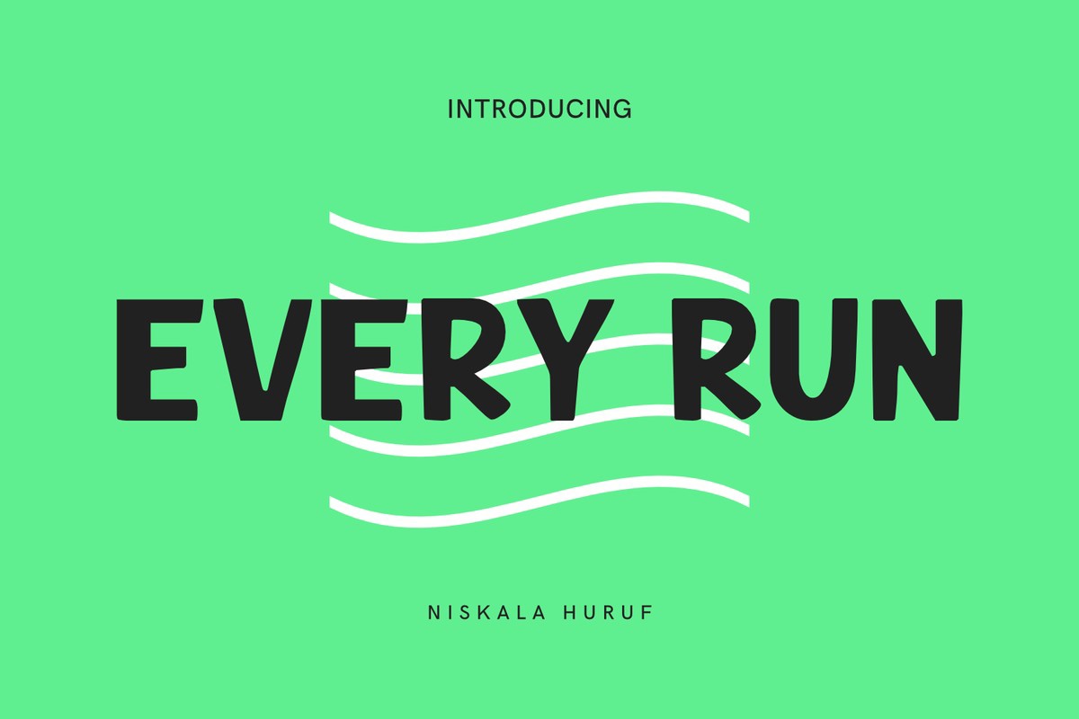 Every Run Font preview