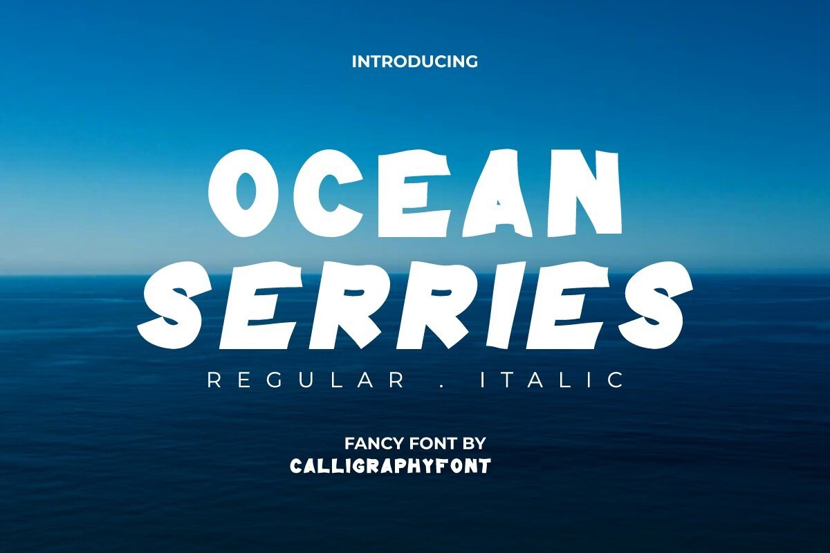 Ocean Serries Font preview