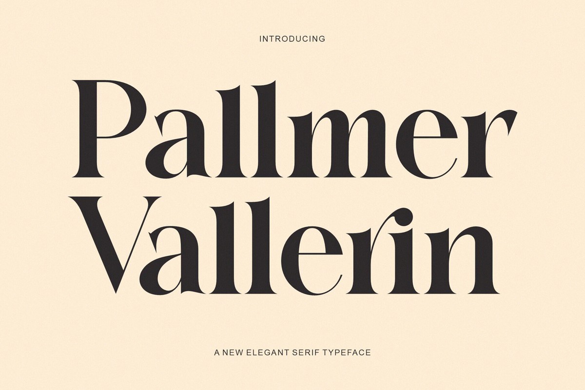 Pallmer Vallerin Font preview