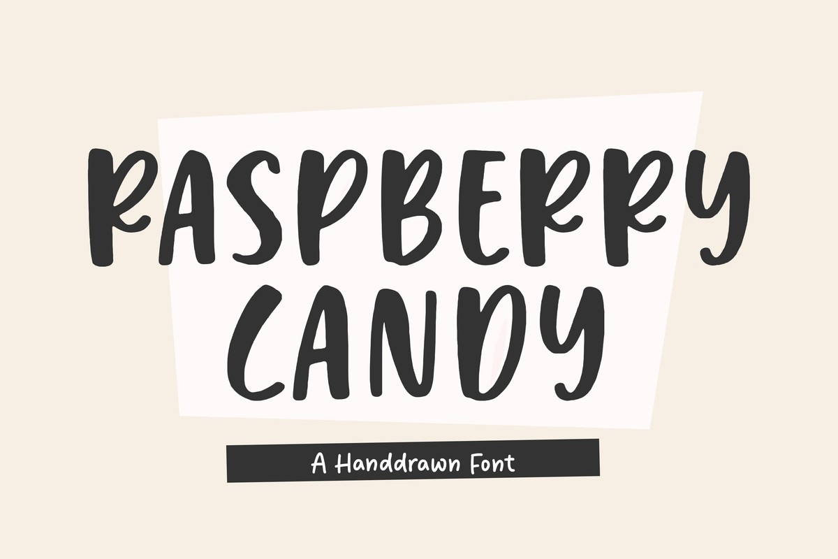 Raspberry Candy Font preview