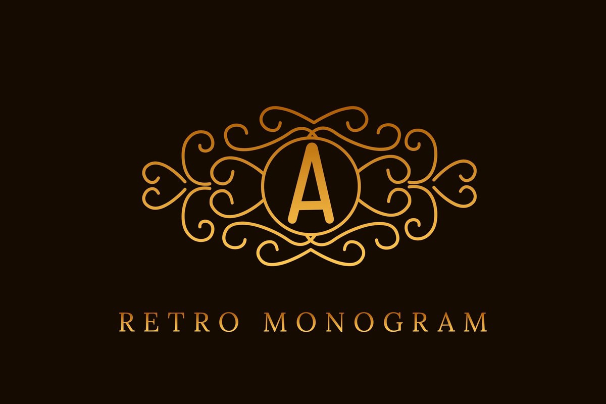 Retro Monogram Font preview