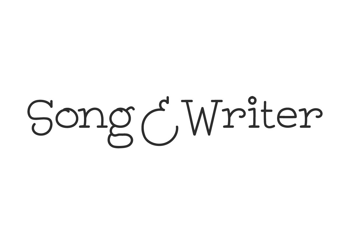 Song and Writer Font preview