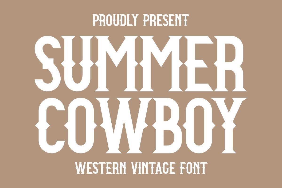 Summer Cowboy Font preview