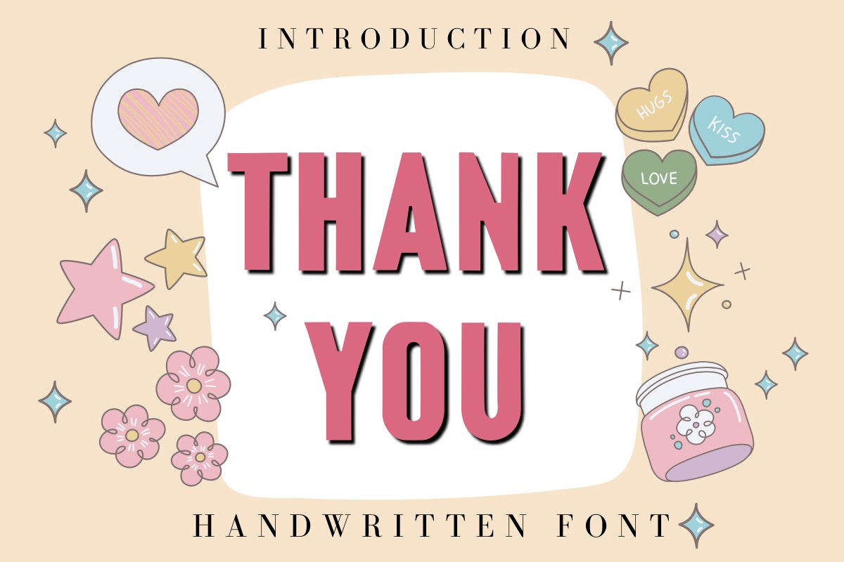 Thank You Font preview