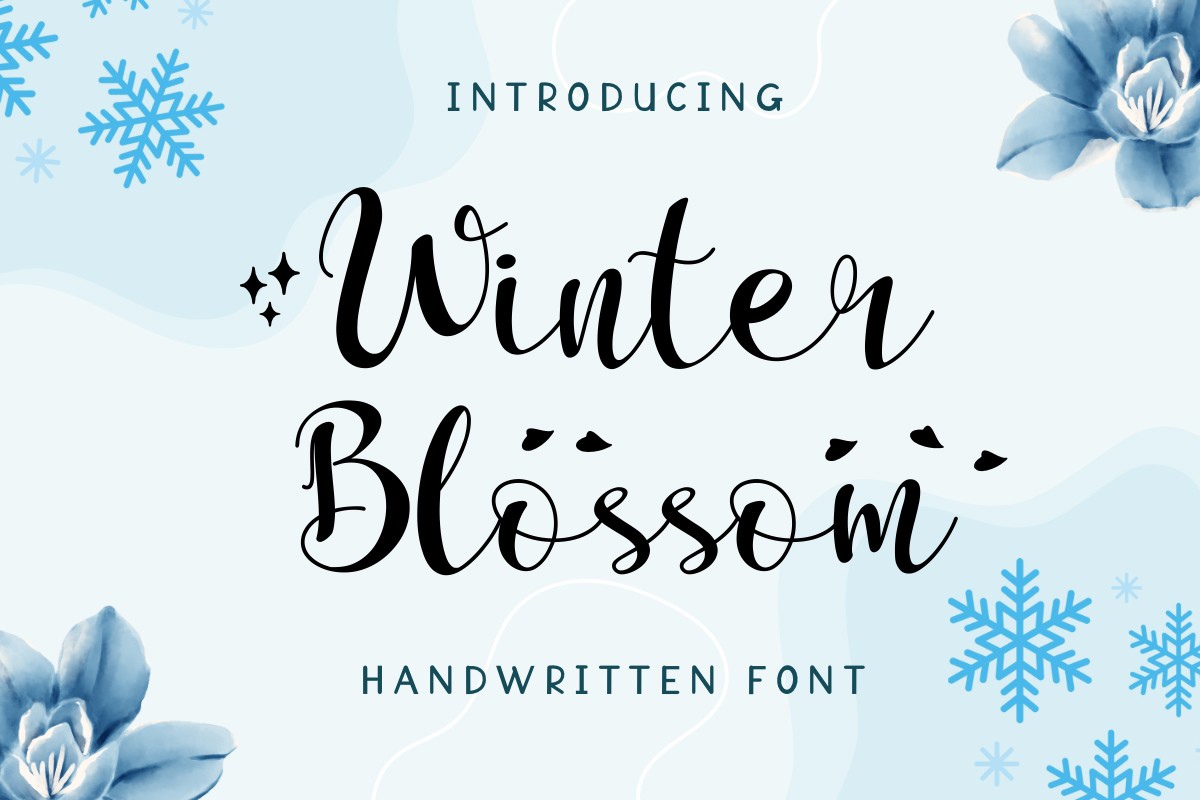 Winter Blossom Font preview