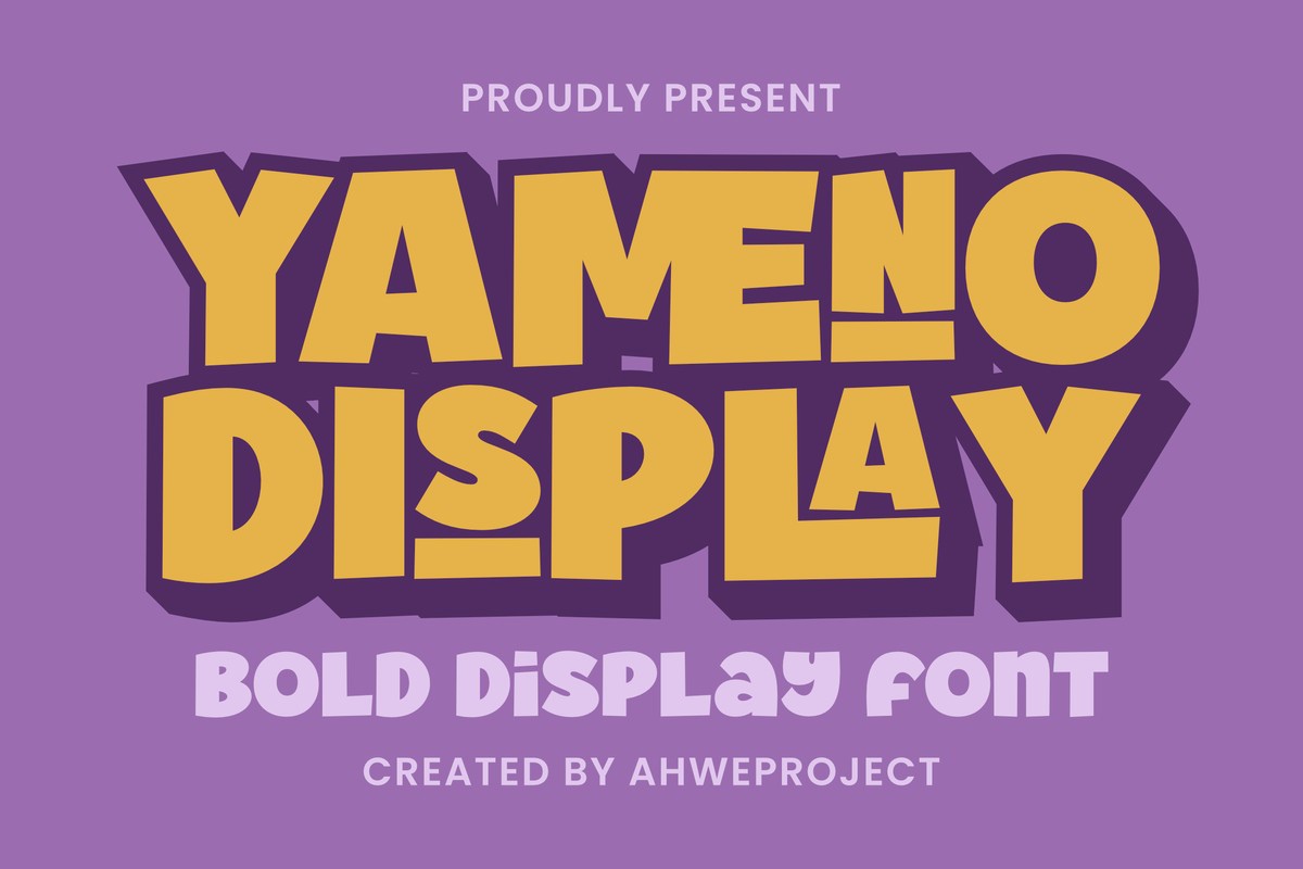 Yameno Font preview