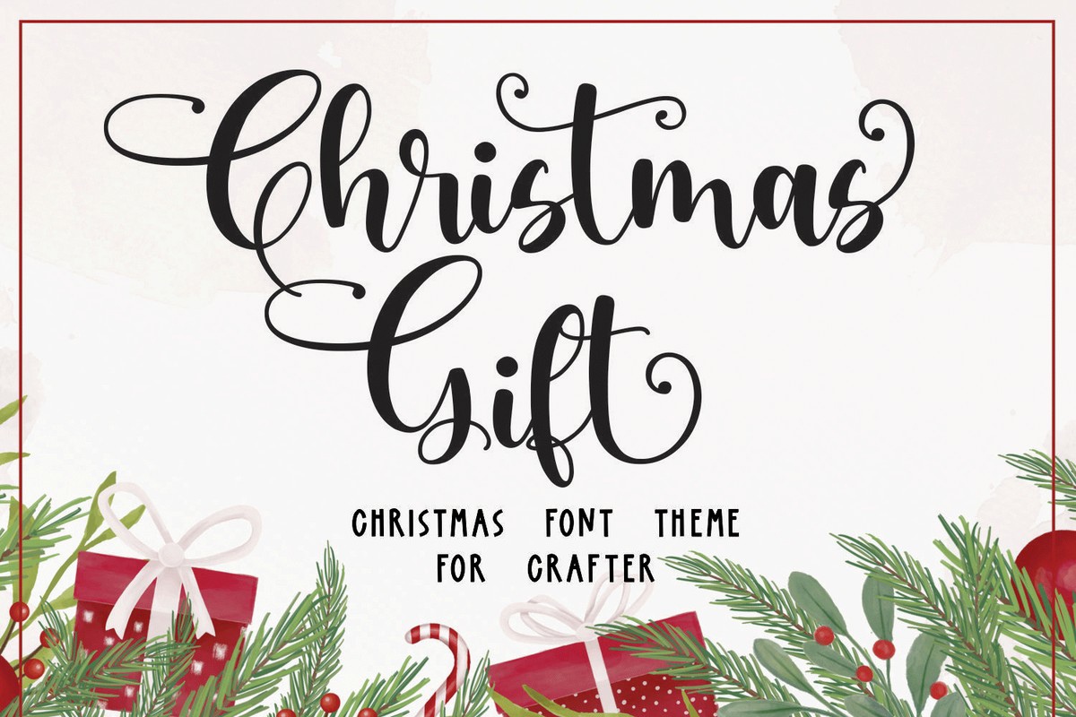 Christmas Gift Font preview