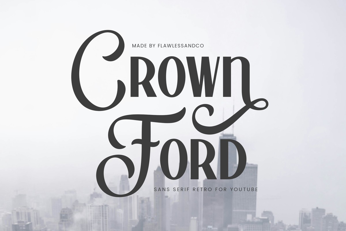 Crown Ford Font preview