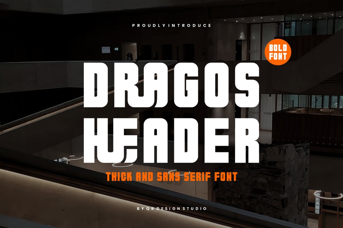 Dragos Header Font preview