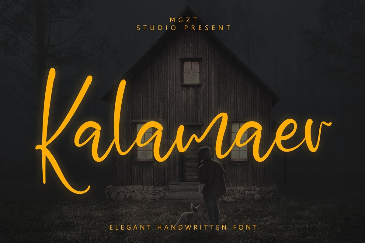 Kalamaer Font preview