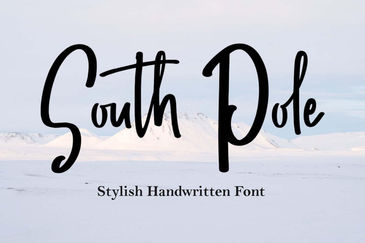 South Pole Font preview