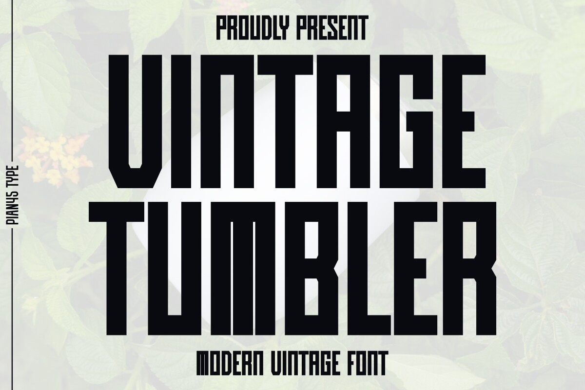 Vintage Tumbler Regular Font preview