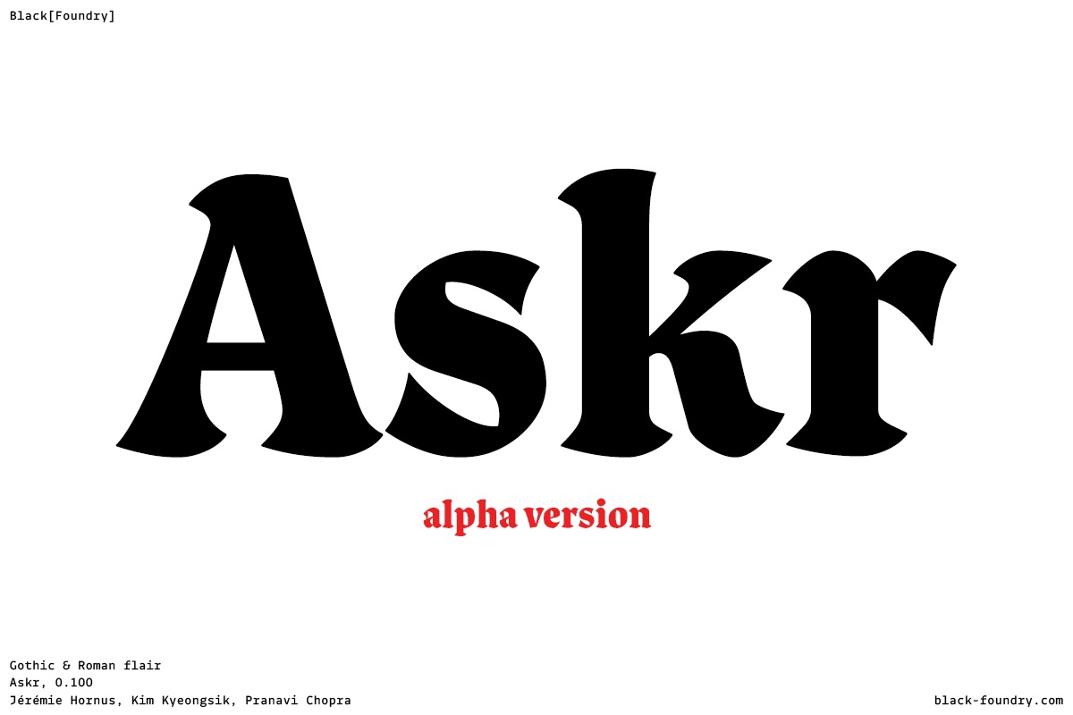 Askr Font preview