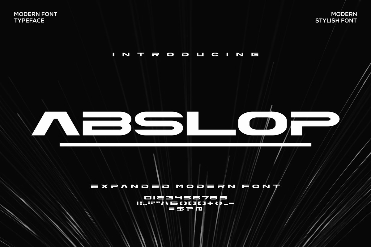 Abslop Font preview