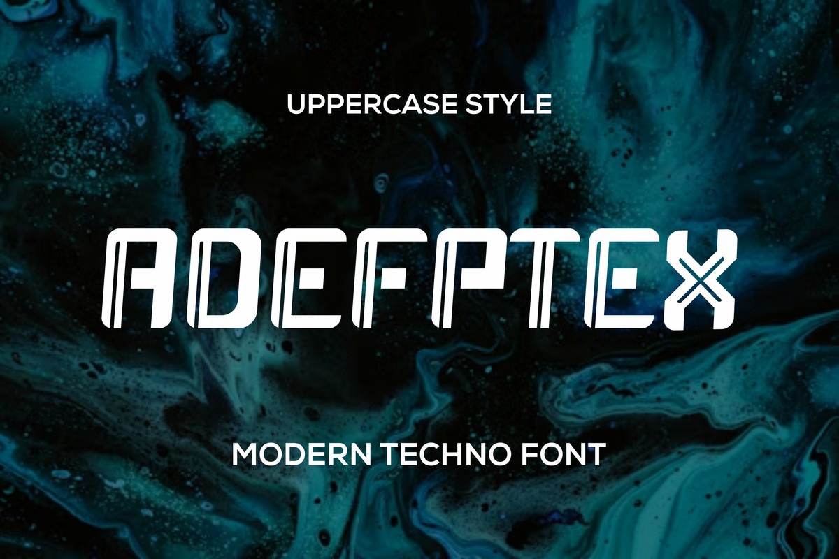 Adefptex Font preview