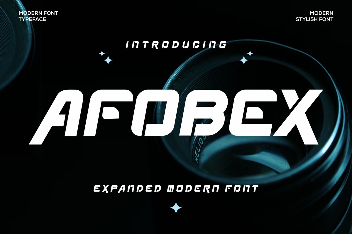 Afobex Font preview