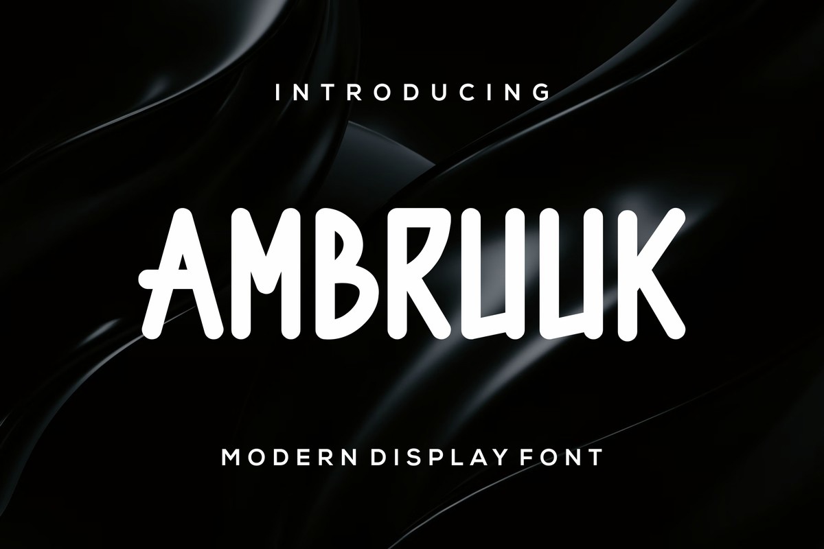 Ambruuk Font preview