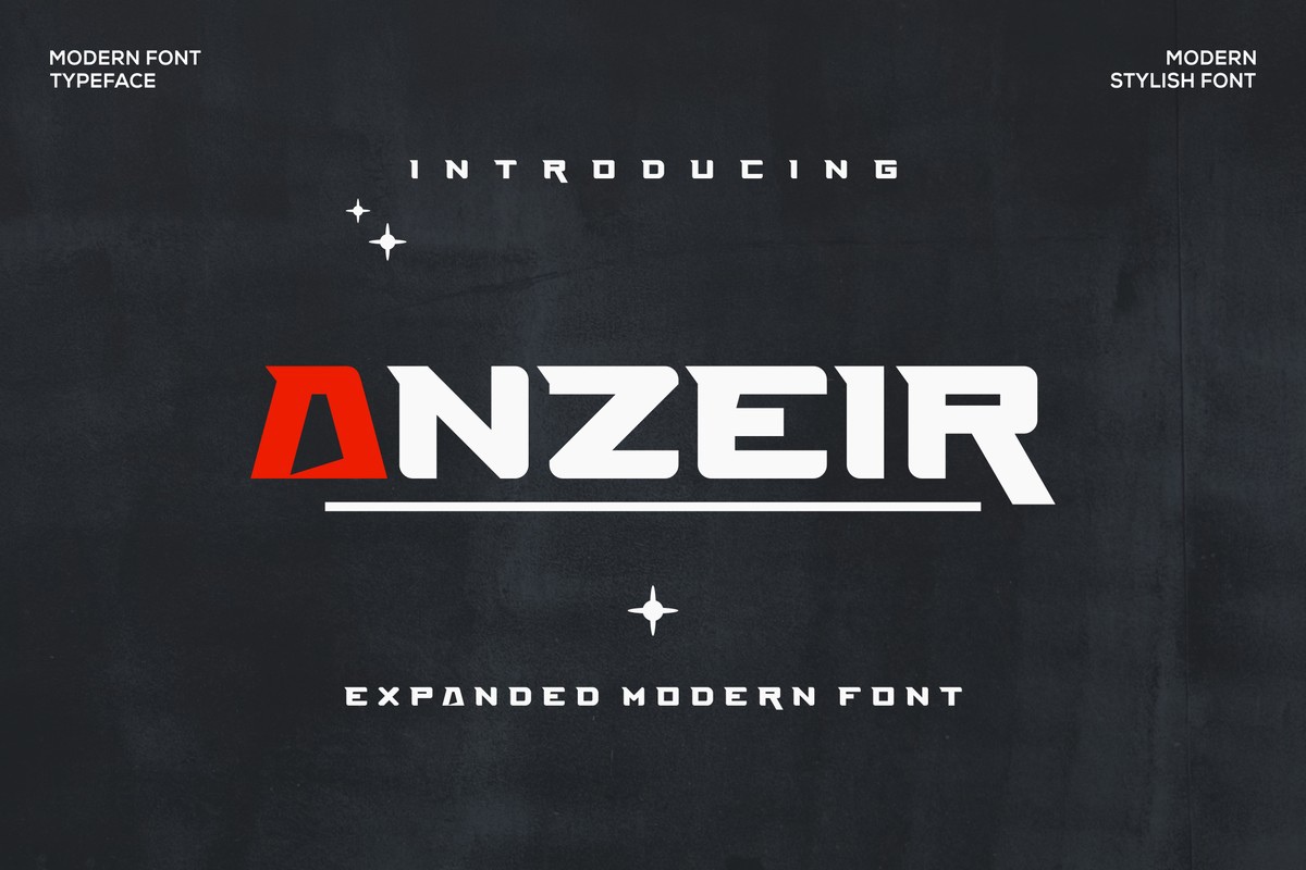 Anzeir Font preview