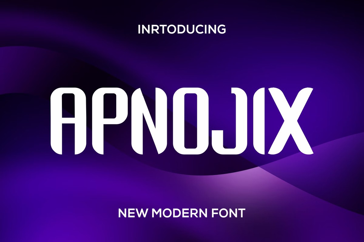 Apnojix Font preview