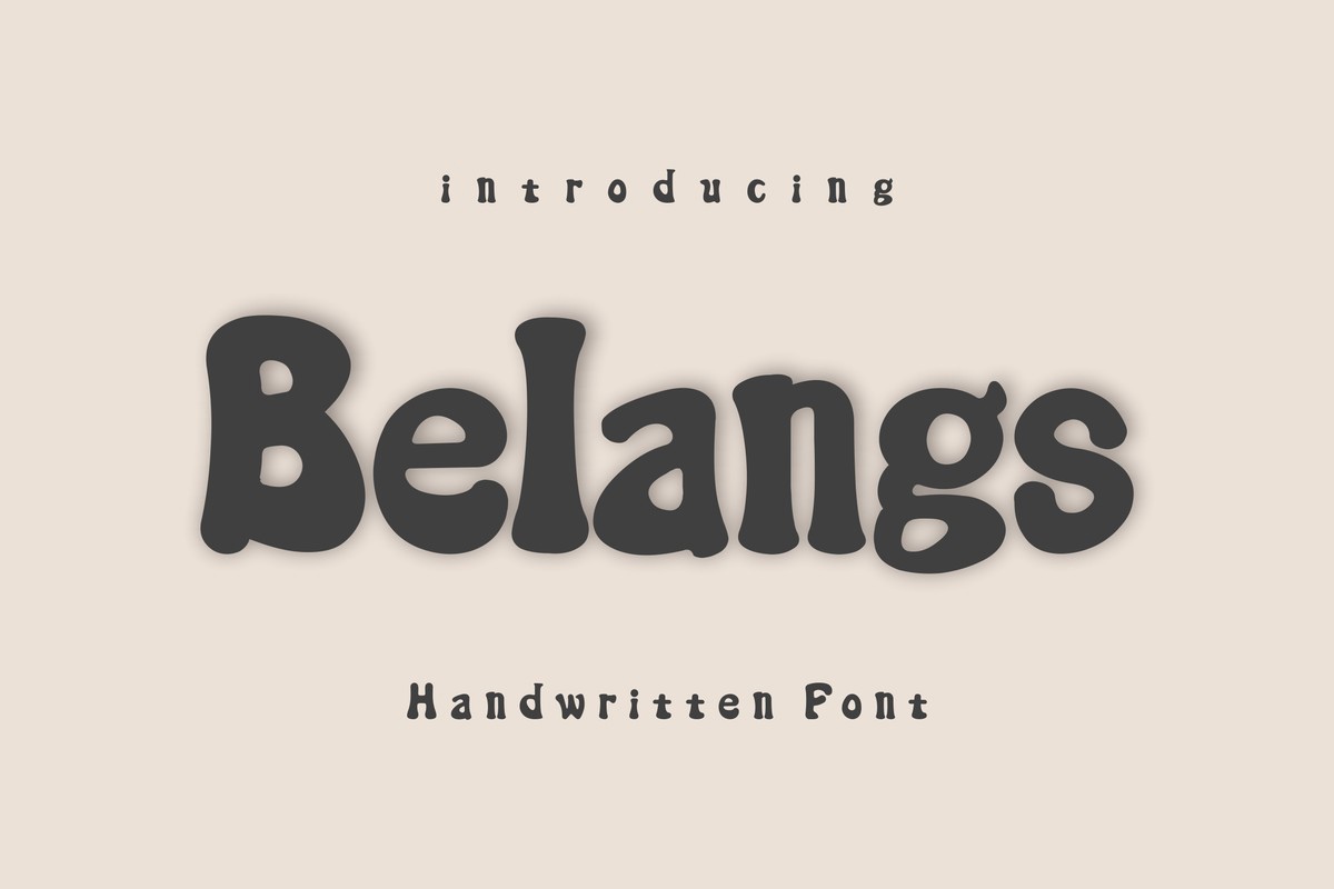 Belangs Font preview