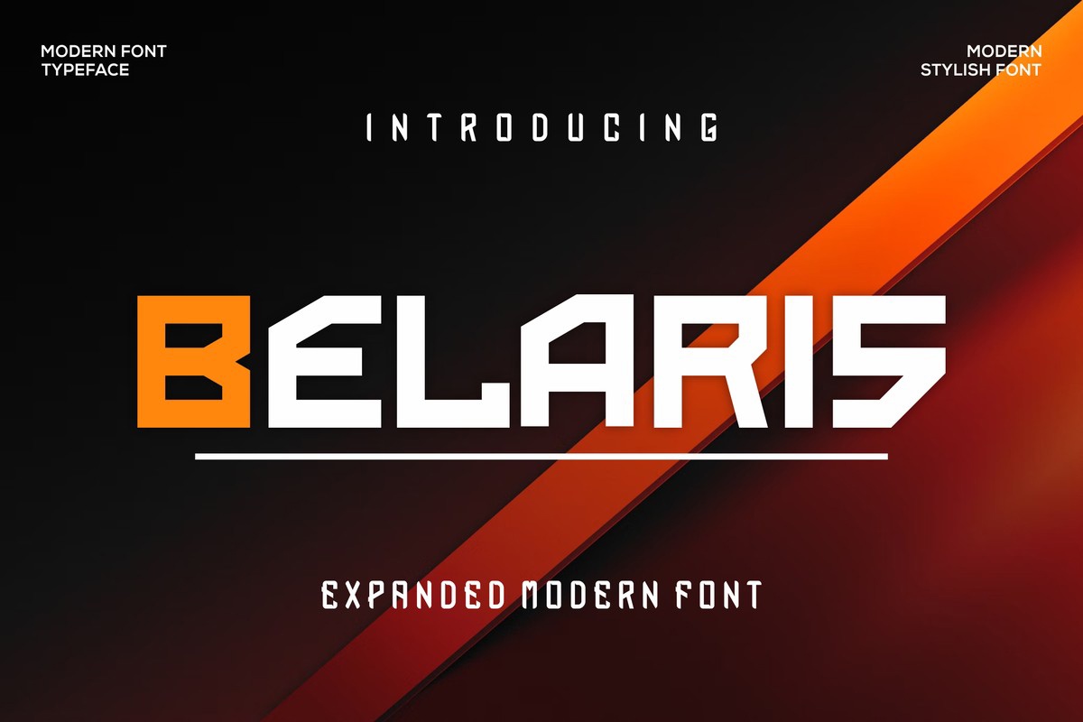 Belaris Font preview