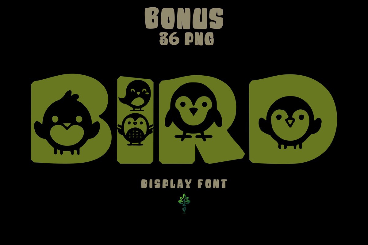 Bird Regular Font preview