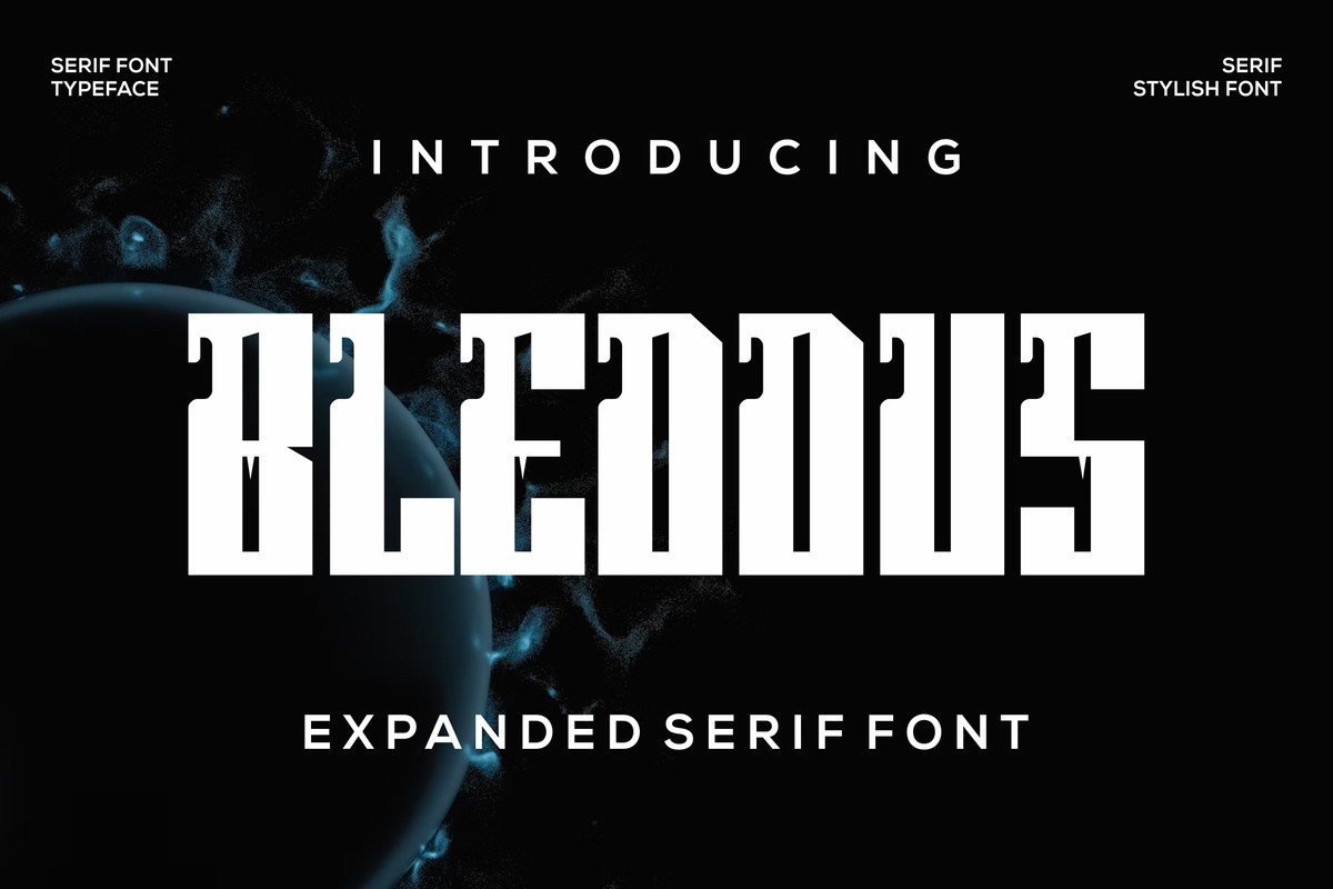 Bleddus Font preview