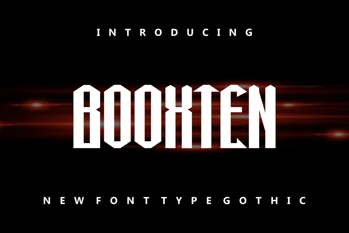 Booxten Font preview