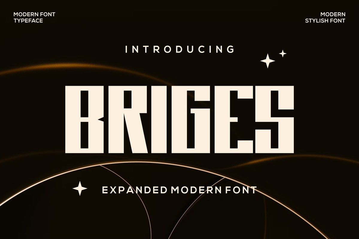 Briges Font preview