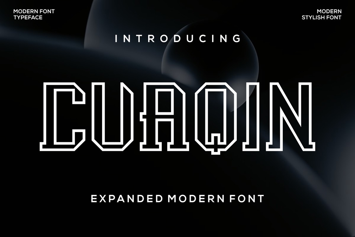 Cuaqin Font preview