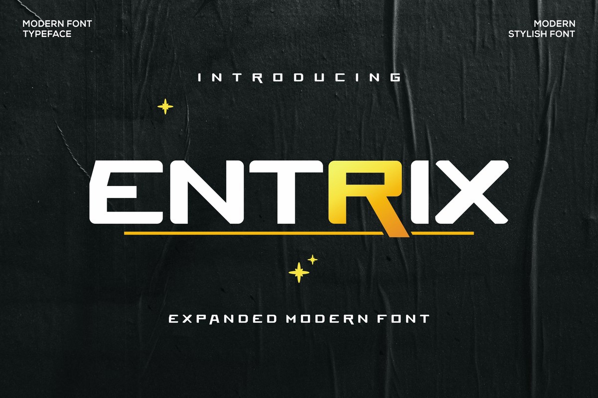 Entrix Font preview